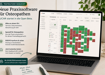 LUCAR Praxissoftware für Osteopathen – Terminkalender in der Open Beta